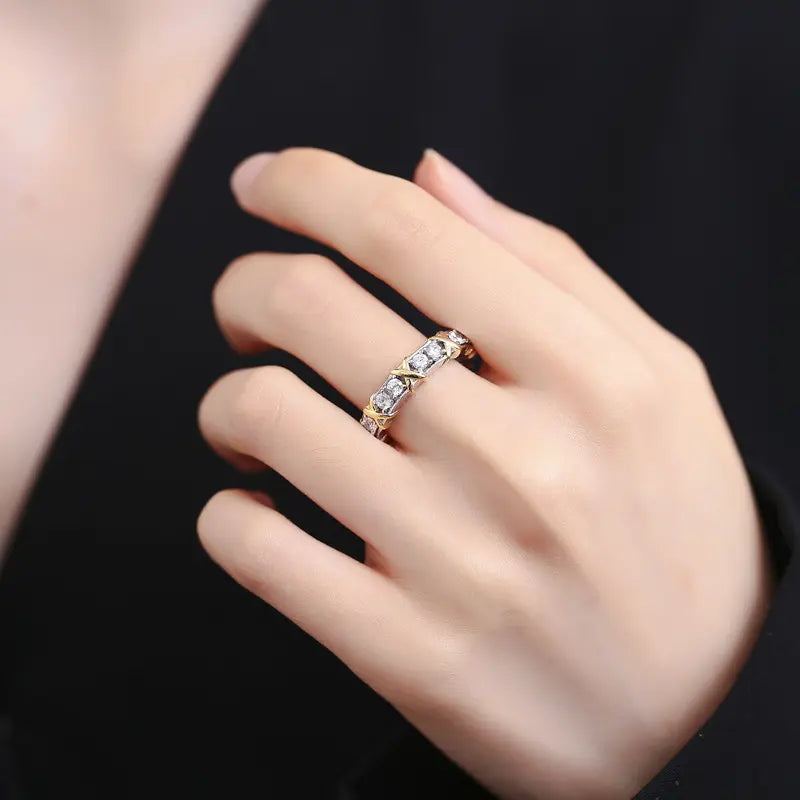 Cross Zircon Rings Fashion Exquisite Everything Rings