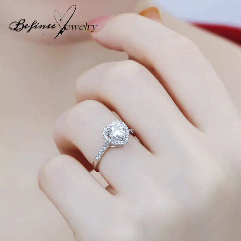 Love Rings for Women - Stylish Rings for Gifting - Promise Ring | Heart Ring for Women | Square round Promise Rings for Her