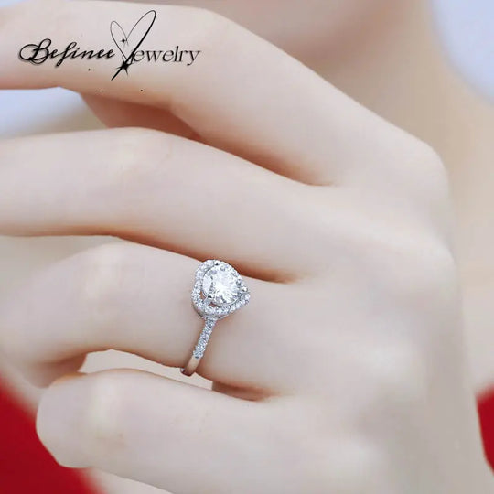 Love Rings for Women - Stylish Rings for Gifting - Promise Ring | Heart Ring for Women | Square round Promise Rings for Her