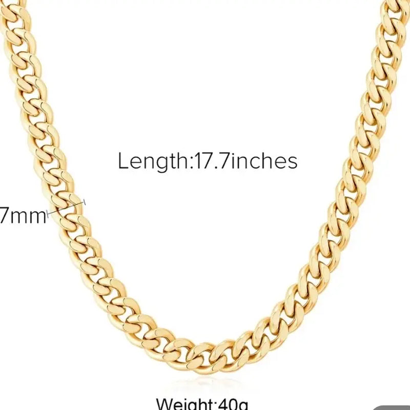 Thick Cuban Chain Necklace