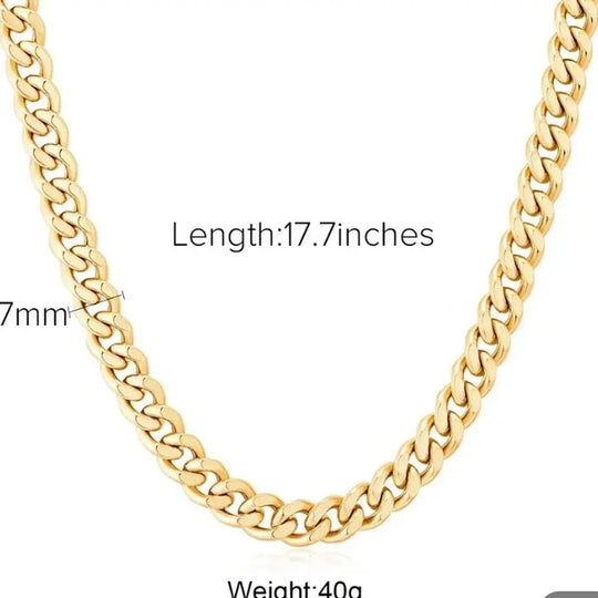 Thick Cuban Chain Necklace