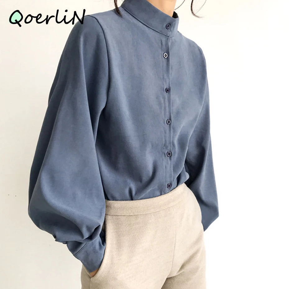 Big Lantern Sleeve Blouse Women