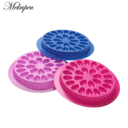 20/100pcs Disposable Plastic Flower Holder Sticker