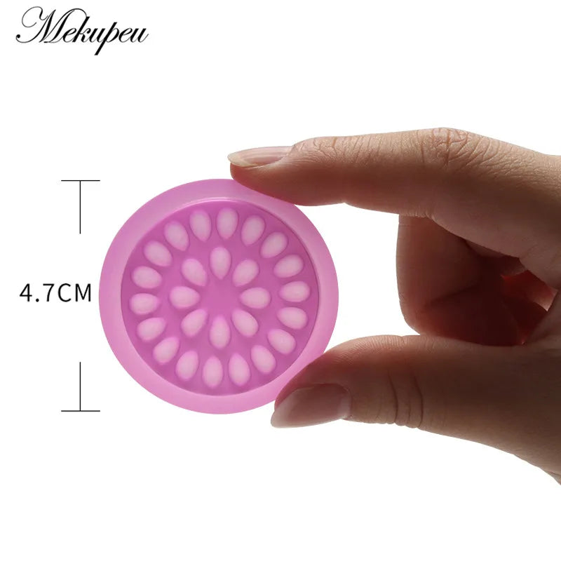 20/100pcs Disposable Plastic Flower Holder Sticker