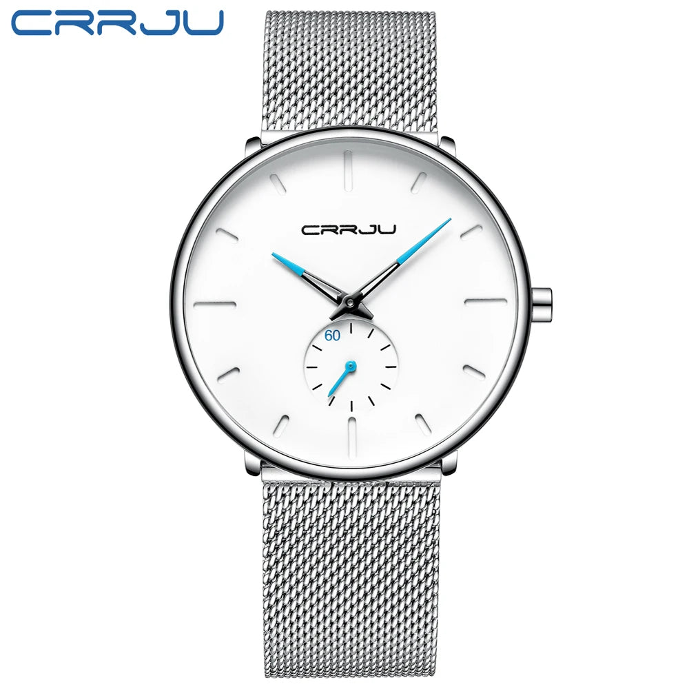 CRRJU Sports Mens slim Watches