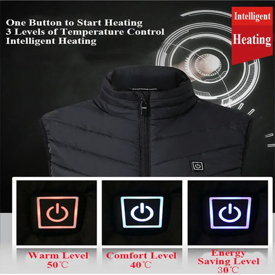 Heated Vest With Electric Heating