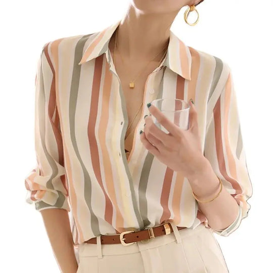 Fashion luxury ladies shirt France style woman