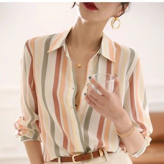 Fashion luxury ladies shirt France style woman